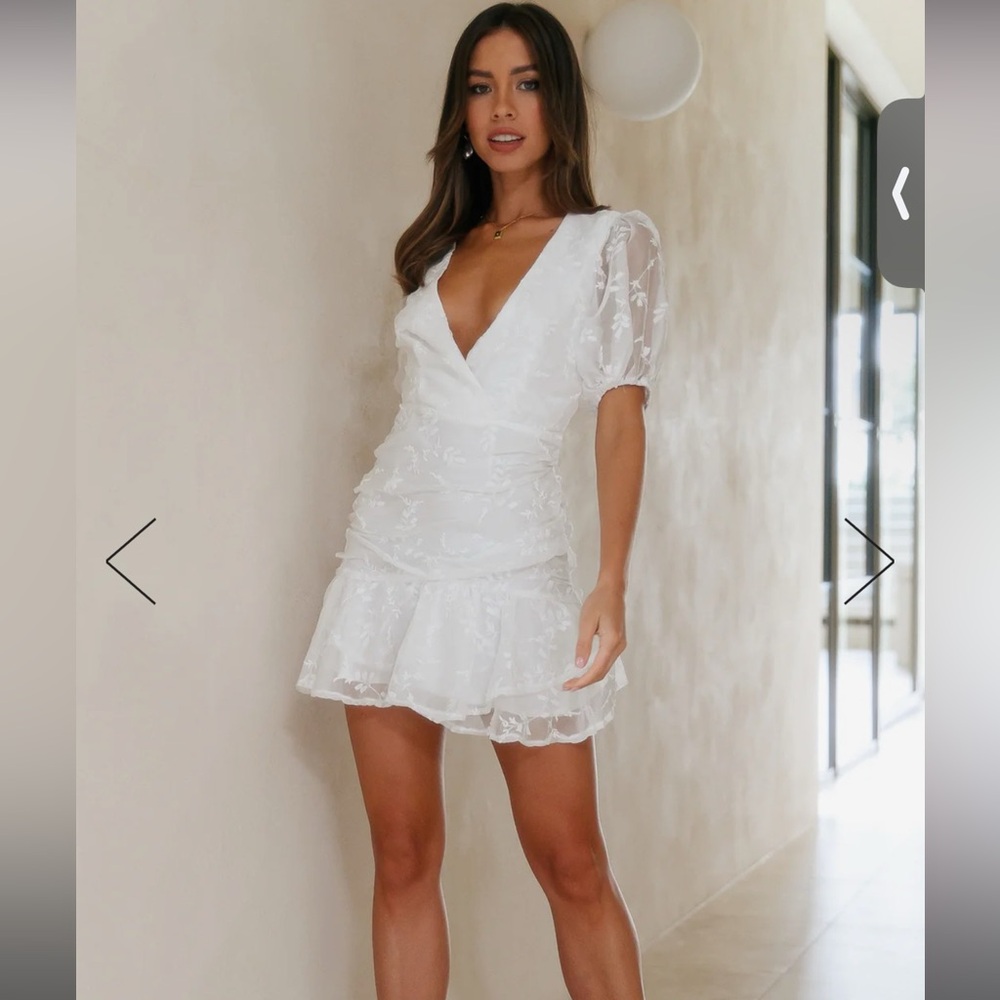 Hello Molly GOT STORIES TO TELL DRESS WHITE